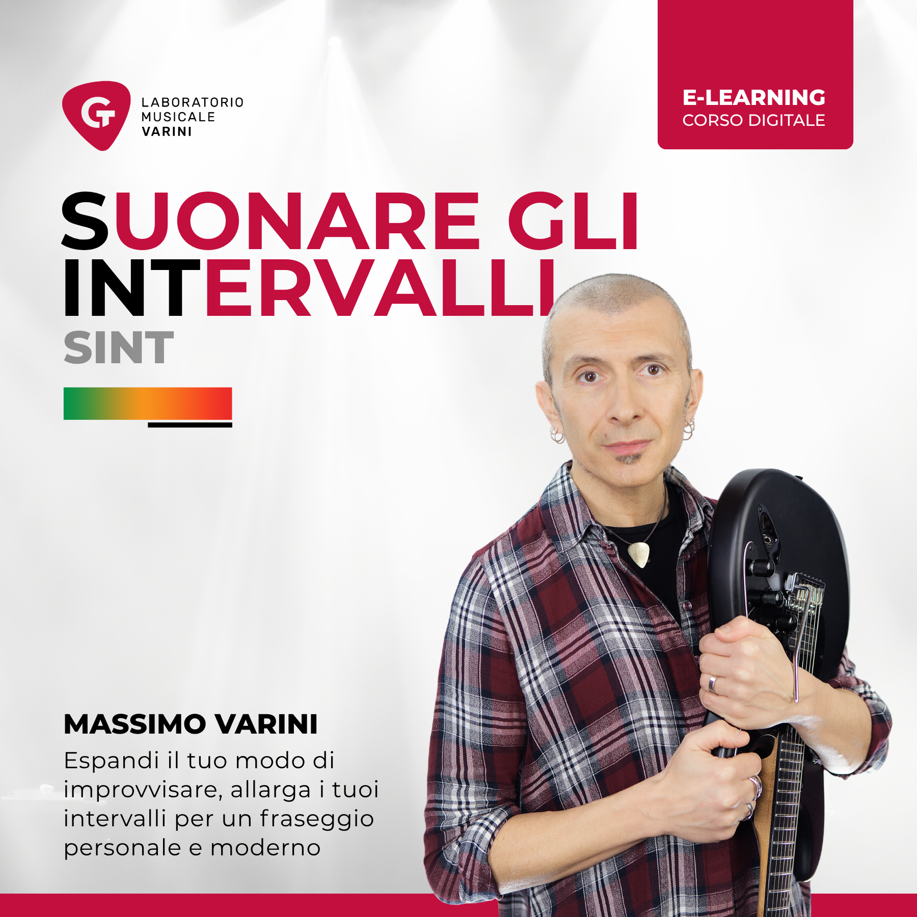 Copertina corso SINT - Suonare gli Intervalli: Massimo Varini insegna a riconoscere e suonare gli intervalli